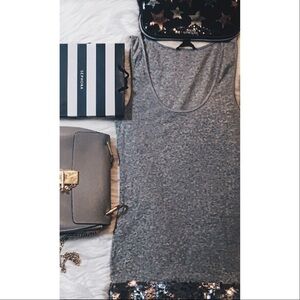Express sequined hem tank top